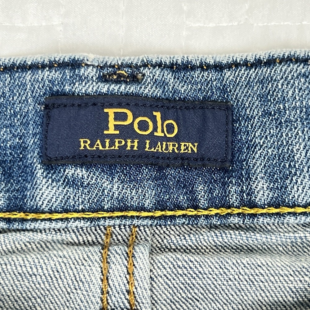 Polo Ralph Lauren Jeans Mens 32x32 The Sullivan  Slim Stretch Preppy Whiskered - Picture 5 of 15